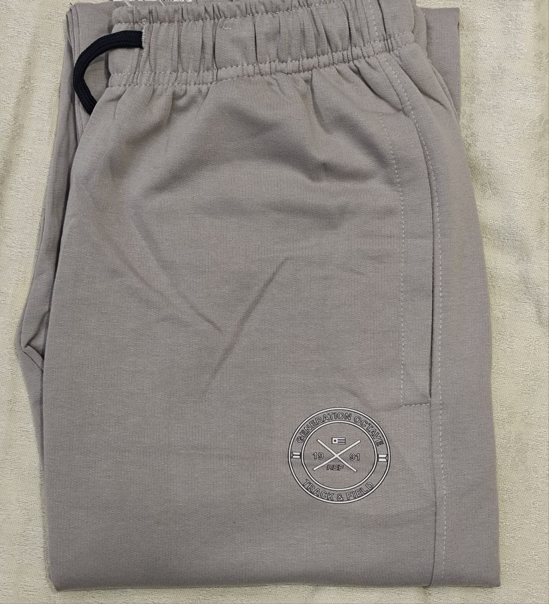 OCTAVE Men's Solid Grey Track Pants