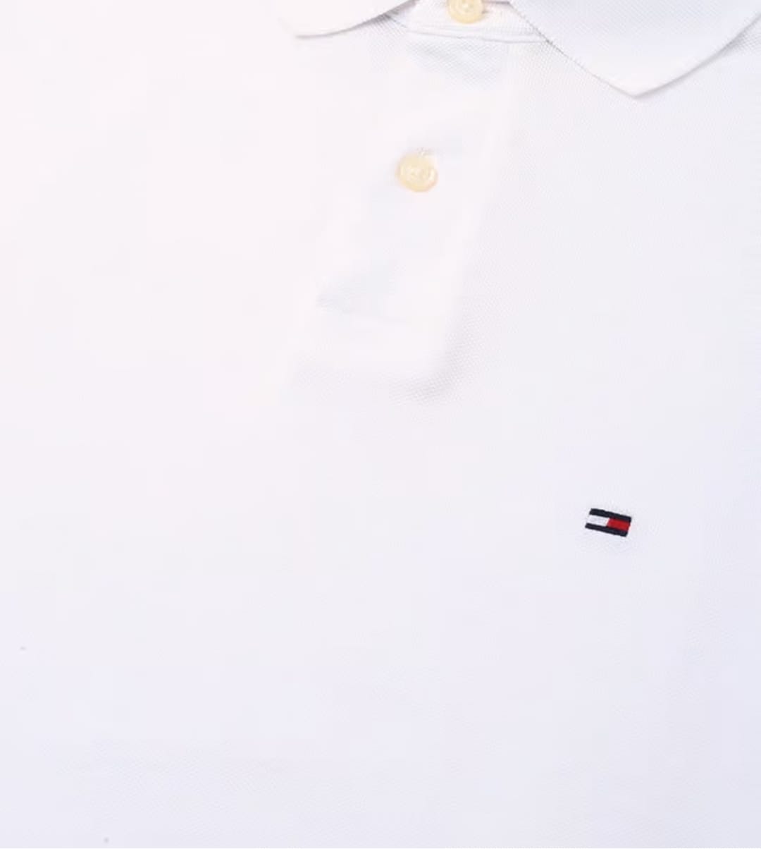 TOMMY HILFIGER Men’s Classic White Polo T-Shirt