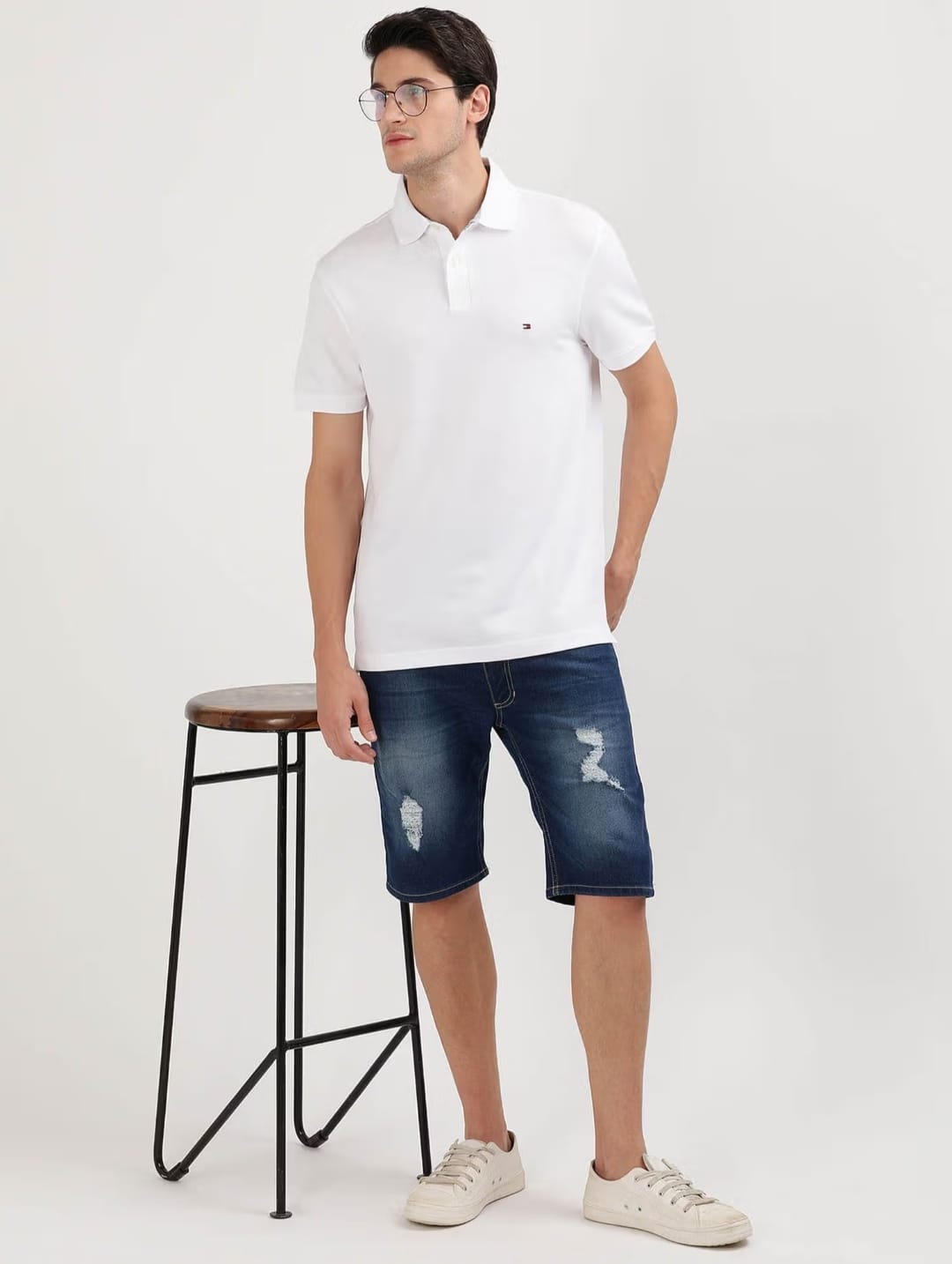 TOMMY HILFIGER Men’s Classic White Polo T-Shirt