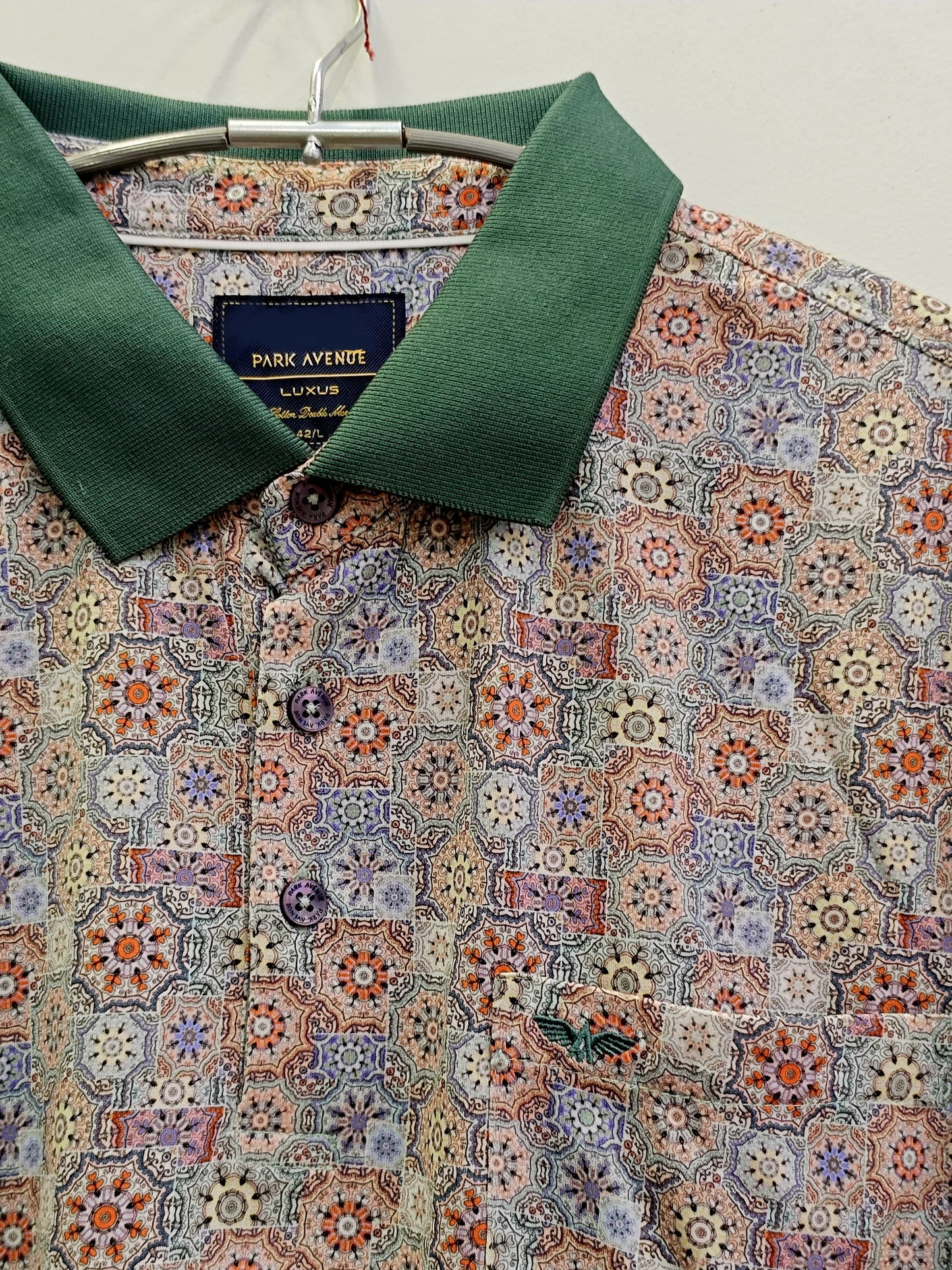 Park Avenue Luxus Printed Polo T-Shirt  -  Part Wear Elegance