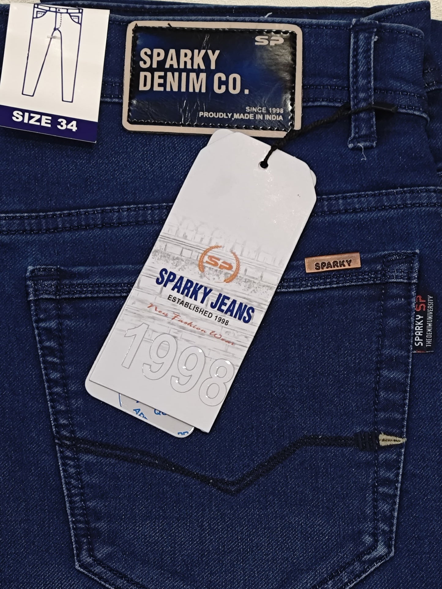 SPARKY Men's Narrow Fit Denim | Narrow Fit Jeans For Men