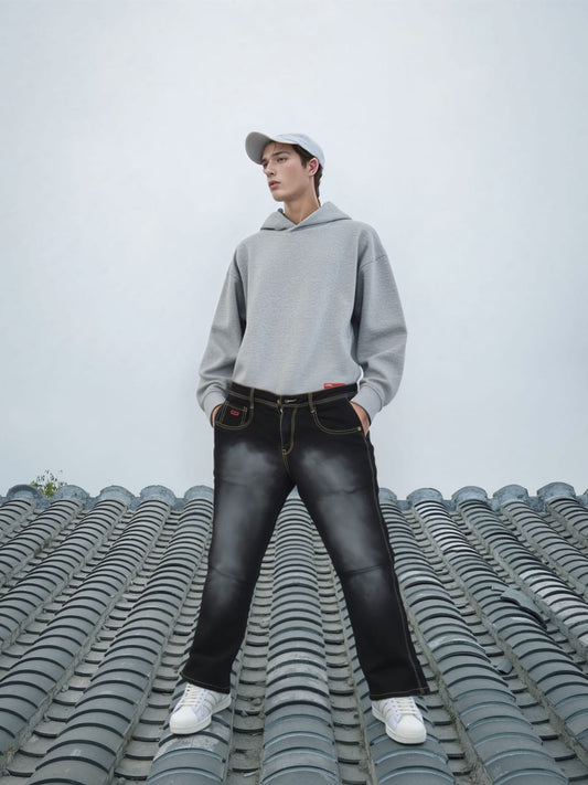 LEVI'S  Faded Black Denim Jeans – Premium Comfort with a Rugged Look